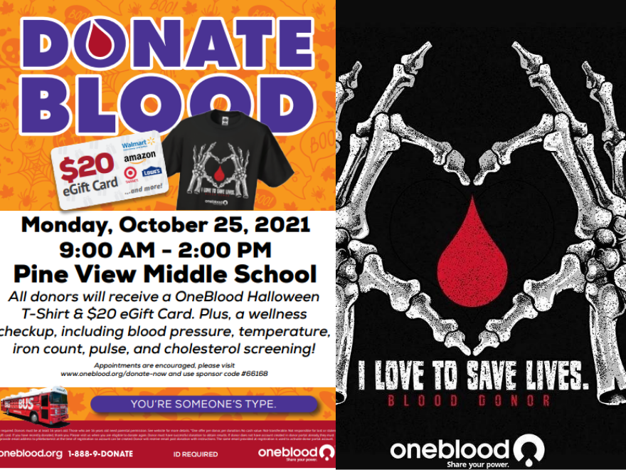 One Blood at PVMS 10/25