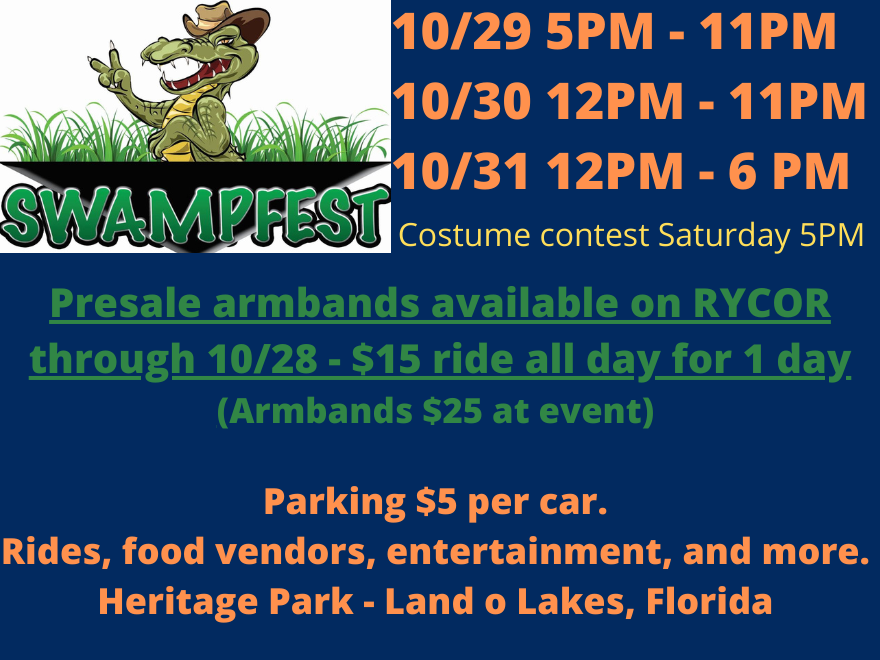 Swamp Fest Armbands on RYCOR