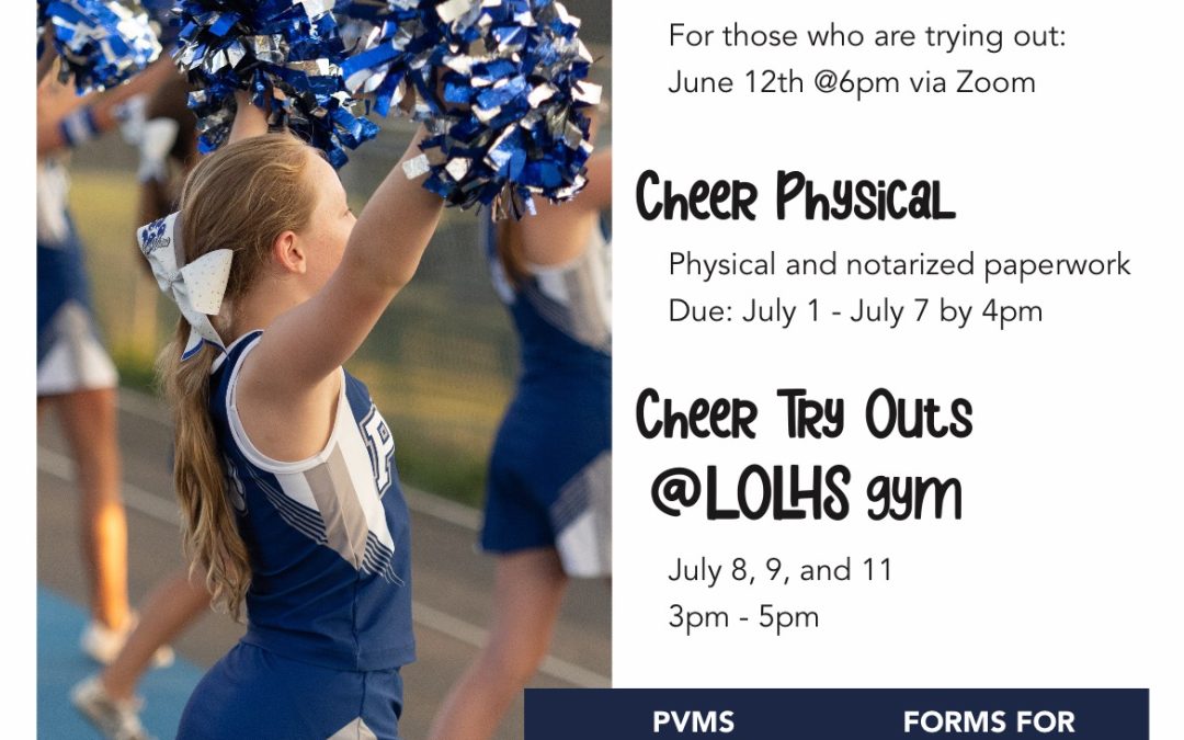 Updated Cheer Tryout Info